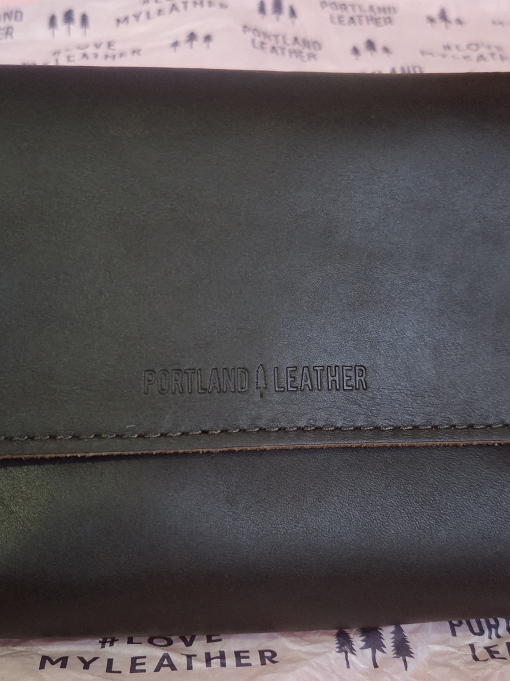 Portland Leather Dark Brown Crossbody Bag with Foldover Flap